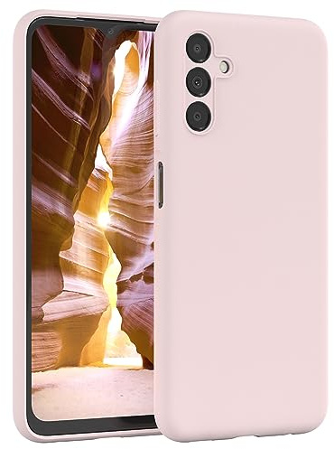 EAZY CASE Premium Silikon Handyhülle kompatibel mit Galaxy A13 4G Slimcover mit Kameraschutz und Innenfutter, Silikonhülle, Schutzhülle, Bumper, Handy Case, Hülle, Softcase, Rosa