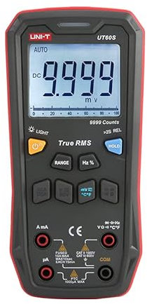 UNI-T Uni-trend Multimeter clamp meter UT60S UT60BT UT60EU Smart Digital Multimeter Bluetooth Data Transmission AC DC Voltmeter Capacitance Temperature Tester(UT60S)