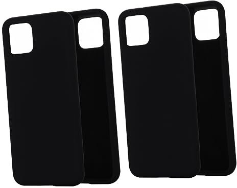 Hemobllo 2pezzi Cover Silicone Liquido Per Resistente Ai Graffi e Protezione Completa e Antishock Facile Accesso Porte e Pulsanti Nero