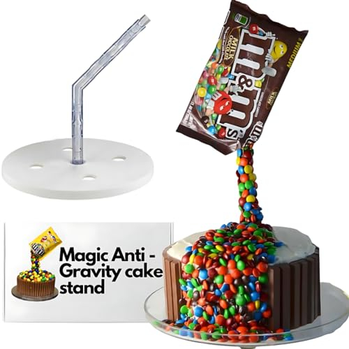 Anti Gravity Illusion Cake Stand Kit - Food Grade, Easy DIY Decor, Unique Cakes for All Occasions and Events - Cake pouring effect tool - Very Easy to use for Beginners - Baking Tools - Decorating