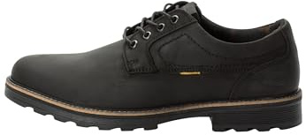 camel active Herren Schnürschuhe aus Nubukleder Schwarz, menswear-41
