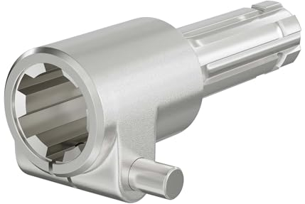 WilTec Toma de Fuerza, PTO 140 mm Casquillo con Eje Estriado 1 3/8 6 Eje de Salida 1 1/8 6 Tractor