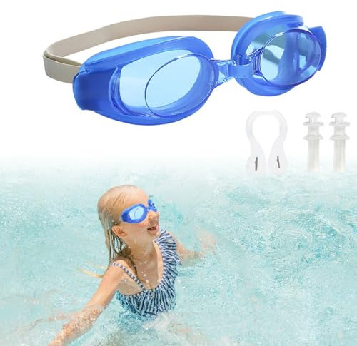 QEEROYO Lunettes Piscine Enfants, Lunettes de Natation Enfant, Lunette de Plongée Enfant, Lunettes Natation Garçons Filles, Réglable Lunettes de Piscine, pour 3 à 14 Ans Garçons Filles
