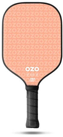 OZO Pickleball - Spark Energia Ritmo - Raqueta para Principantes, Potencia, Aprobada por la USAPA - Superficie de Fibra de Carbono (Rosa)