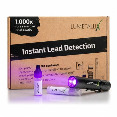 Instant Lead Detection Refill | Lead Test Refill Kit for Paint, Ceramics & More | Fast, Accurate Results | UV Light Visible | Home Safety & Easy to Use | Lead Test Kit | Lead Paint Test Kit