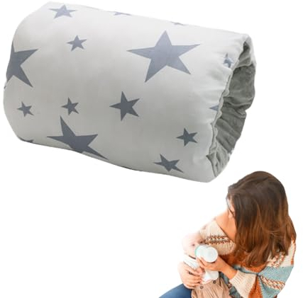 Cozy Cradle Pillow Soft Cotton Cozy Cradle Arm Pillow Breastfeeding Arm Pillow Anti-Spitting Baby Nursing Pillow Comfortable Breastfeeding and Bottle Feeding Head Support Pillow for Newborn