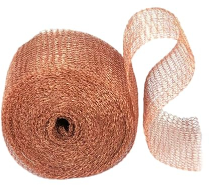 Kupferband Gegen Schnecken, Kupferband Tierkontrollnetzfallen, Schneidbares Kupfergewebe, Kupfernetz, Gerolltes Kupfergeflecht, Spaltblocker Zum Bauen Von Löchern