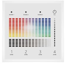 LEDKIA LIGHTING Wandregler Dimmer RGBW DALI Master Touch 4 Zonen RGBW