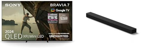 Sony BRAVIA 7 QLED, K85XR70, 85 TV BRAVIA Theatre Bar 8 – Dolby Atmos Single Soundbar