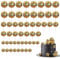 60 PCS Tortendeko Kugel,Torten Deko,Cake Topper Dekorationen DIY Mini Ballon Cupcake Einsatz für Geburtstag Party Baby Dusche Hochzeit Weihnachten(Gold)