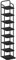 Hzuaneri Vertikales Schuhregal, 8-Stöckige Schuhregale, Schuhturm Für Kleine Räume, Freistehend, Verstellbar, Platzsparend, Schwarz SR04304B