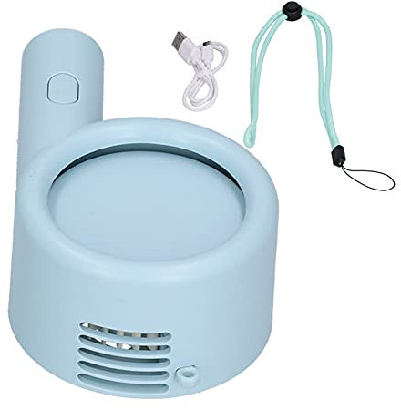 Electric Space Heaters, USB Handheld Fan Portable Folding Fan Pocket Outdoor Small Fan Blue USB Charging Electric Fan