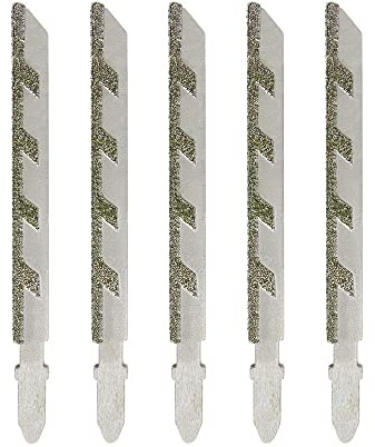 5 Stück 100 mm 4 Zoll T-Schaft Stichsägeblätter Diamantbeschichtetes Stichsägeblatt-Set Mauerwerk Granit Fliesenschneiden Elektrowerkzeuge Zubehör
