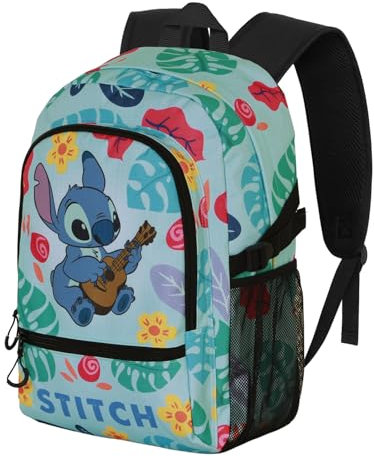 Disney Lilo e Stitch Guitar-Zaino Fight FAN 2.2, Verde, 31 x 44 cm, Capacità 24 L