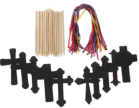 FUNNETOYU 1satz Easter Scratch Paper Teiliges Kreuz-malset Für Kreative Bastelprojekte Party-dekoration Und Schulprojekte Fördert Die Kreativität Handwerkliche Geschick Von Kindern
