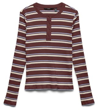 VERO MODA Damen Vmkatie Ls O-Neck Top JRS Ga Vmkatie Ls O-Neck Top JRS Ga (1er Pack)