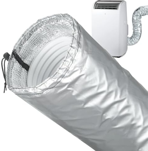 Renchey Housse Portable pour Tuyau de Climatiseur | Isolation Ajustable Pour Climatiseurs Portables,Accessoires Pour Appareils Ménagers Maison Appartement Garage Fenêtre Hiver Voiture