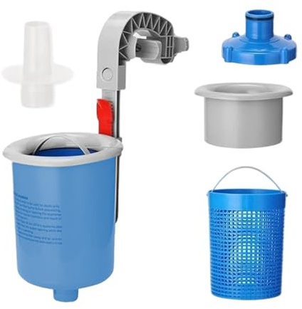 ULIJTH Pool Supply Skimmer Boden schwimmend Zubehör Korb Wandhalterung Befestigung aufblasbar mit verstellbarer Halterung