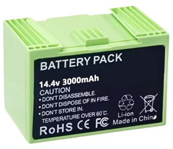Rechargeable Battery .Compatible for Roomba I7 14.4V I3 I4 I5 I6 I7 I8 J7 E5. Vacuum Cleaner Replacement Battery(5200mAh)