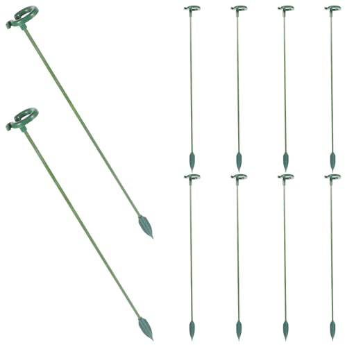 Ciieeo 10 Stück Pflanzenstützen aus Abs 27cm Hoch Gartenspaliere für Topfpflanzen und Kletterpflanzen Wetterbeständig und Stabil Pflanzenschutz für Terrasse und Garten