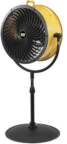 CFG CT008 Ventilatore Stand 4 in 1 da Pavimento, Parete e Soffitto HVPD-18AC Ø 45 cm CAT, Giallo