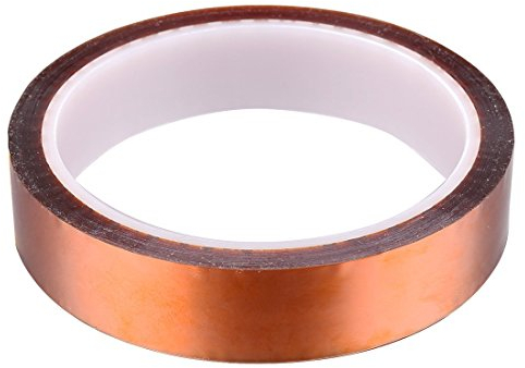 DollaTek 15mm * 33m Polyimide Heat résistant à Haute température Ruban adhésif d'or pour la Plate-Forme d'imprimante 3D / Tâche électrique/tâche de soudage