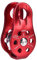 Pulley, Seilrolle Umlenkrolle, Aluminiumlegierung Heavy Duty Fixed Einzelschwenkseil Pulley, Block Klettern Sicherheitsausrüstung Zubehör (Rot)