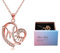 DEESOSPRO® Muttertagsgeschenk, Halskette das beste Geschenk für Mutters Geburtstag Herz Diamant Anhänger Halskette für Mamas Geburtstag Rose Gold