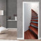 FLFK 3D Treppe Türtapete Selbstklebend TürPoster Vinyl Entfernbar Mauer Aufkleber Zuhause Dekor 77x200cm