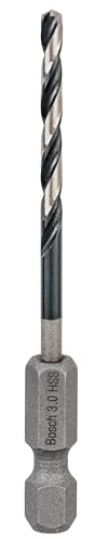 PRO Metal HSS-G Impact, 3mm, HEX, 1 Pc | para Metales no ferrosos, Acero, Ø 3,00 mm, Professional Accesorios Taladro