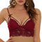 SHEKINI Femme Soutien-Gorge Triangle sans Armature en Dentelle Coussinet Amovible Petite Bretelles Réglable