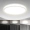B.K.Licht - LED Deckenlampe mit indirektem Licht, ultraflach, in Stufen dimmbar, LED Panel, Deckenleuchte, Lampe, Wohnzimmerlampe, Schlafzimmerlampe, Küchenlampe, 29,3x2,8 cm, Weiß