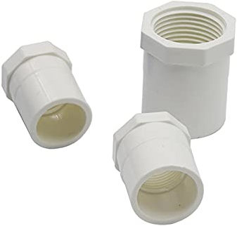 Industrial Courtyard Garden Hose Fittings 20mm 25mm 32mm To 1/2 3/4 1 Internal Thread BSP Adapter PVC Connector Water Pipe Fittings Hose Repair Connection Tools 5 Pieces (Diameter : 3/4'')