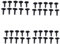 SHLPDFM 40x Torx Befestigungsschraube Schrauben für Audi Seat Skoda VW N90775001