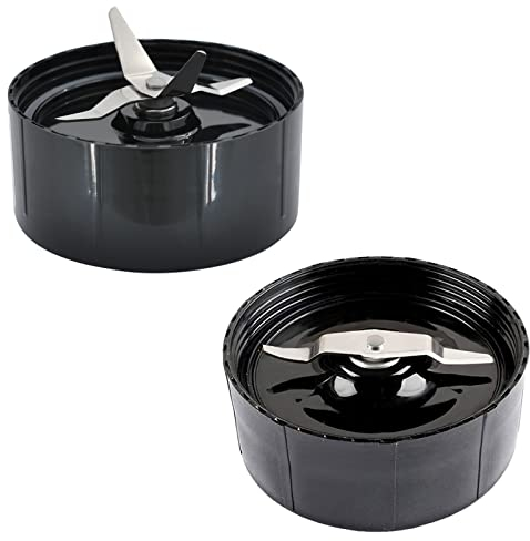 Replacement Blender Blades Compatible with Magic Bullet MB1001, Dual Cross + Flat Cutting Blades Set, Heavy-Duty Stainless Steel, Compatible with Magic Bullet Blender Cups (Fits All Standard Lids)