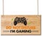 Funny Gamer Gifts for Boys Gaming Sign Gifts Bedroom Door Sign for Man Cave Novelty Gamer Hanging Sign Accessories for Birthday Christmas Plaque Xbox Gift for Brother Son