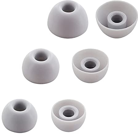 Aiivioll 6pcs Silicone Ear Tips for Beats Fit Pro/Studio Buds In Ear Tips Eartips Replacement Buds S/M/L(Gray)