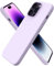 ORNARTO Compatible with iPhone 14 Pro Max Case 6.7, Slim Liquid Silicone 3 Layers Full Covered Soft Gel Rubber Case Cover-Pastel Lilac