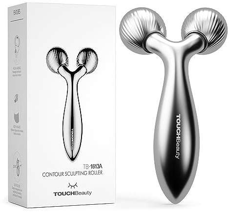 TOUCHBeauty Gesichtsmassagegerät Gesicht Roller Massager Massaggiante per il Viso, Dispositivo di lifting für Gesicht, Körper, Brust, Rücken, Arme, Taille, Bein AG-1613A(Silber)