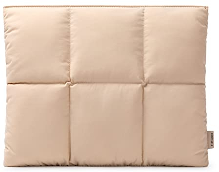 Comfyable Housse Ordinateur Portable 13-14 Pouces Compatible avec MacBook Air 13 M4 2025 M3 M2 M1 & MacBook Pro 14 M4 Pro/Max, Fermeture Magnétique, Nylon, Sable
