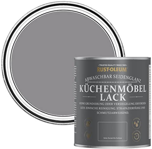 Rust-Oleum Purple Scrubbable Kitchen Cupboard Paint in Satin Finish - Iris 750ml