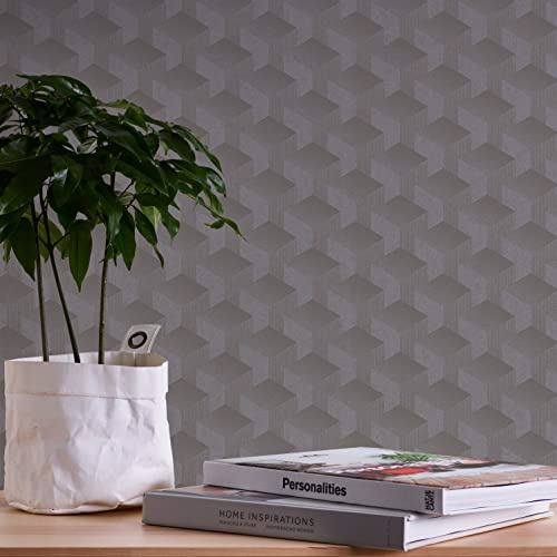 A.S. Création Premium Wall 2 389632 Non-Woven Wallpaper Grey 10.05 m x 0.53 m Made in Germany