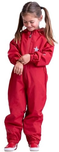 BMS BabyTodds Regenanzug für Kinder - atmungsaktiv & wasserdicht - rot 104