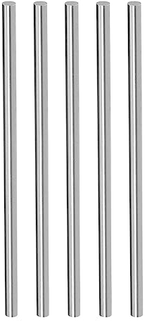 CoCud 5Stk Rund Stahl Stab 4.5mm Durchmesser 200mm Länge Schnellstahl Stangenware Handwerk DIY Werkzeug - (Anwendung: für Drehmaschinen Bohrmaschine)