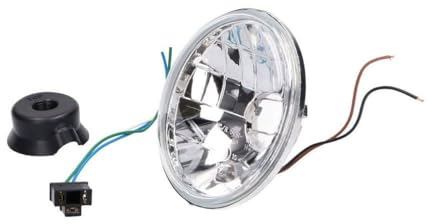 2EXTREME Scheinwerfereinsatz rund Klar 12V H4 HS1 Standlicht kompatibel für Simson