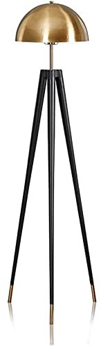 Minimaliste Lampadaire Moderne Industriel Debout Lampe Noir Et Or Trépied De Stockage Lampe Simple Art Debout Lumière Ombre pour Salon Lampes