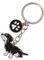 Harikaji Hunde-Schlüsselanhänger, lebendiger, niedlicher Haustier-Schlüsselanhänger, Taschenanhänger, Metall-Schlüsselanhänger, Dackel Schwarz B, 1