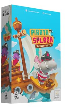Cranio Creations - Pirat Splash - Welcher Elfenpirat Wird zuerst Fallen? | 2-4 Spieler - Spiele für Kinder - 15 Minuten - Alter 5+ - Ausgabe in italienischer Sprache