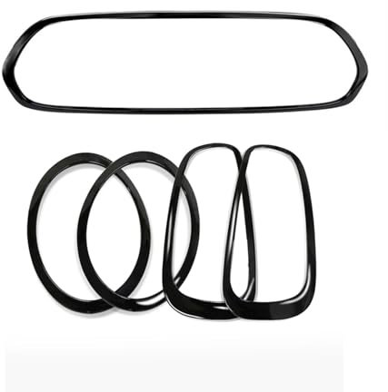 DZSCHUNLUSM Front Grillgitter Für Mini Für Cooper S F55 F56 F57 2014-2021 Front Trim Haube Vent Rahmen Hinten Lampe Abdeckung Streifen Felge Front Kühlergrill