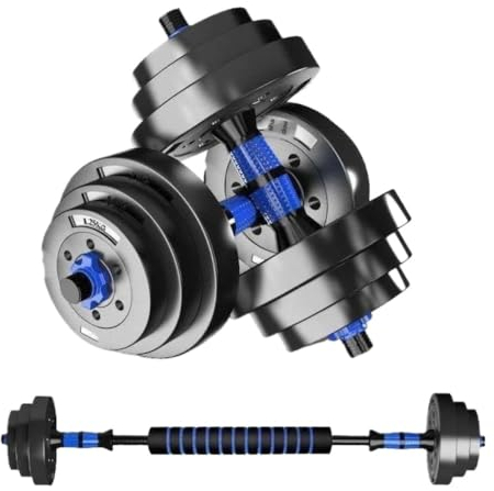 Hantel Hanteln For Männer Und Frauen, Heimfitnessgeräte, Ein Paar 10/15/20/30/40 Kg Verstellbare Übungs-Langhanteln Und Kurzhanteln Dumbell (Color : Blue, Size : 50kg)